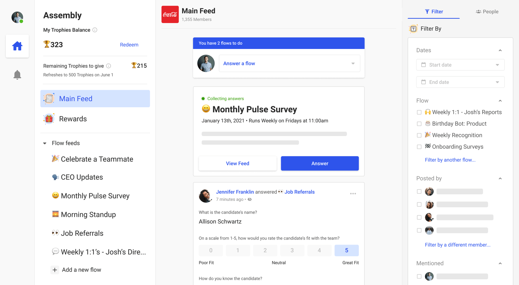 Assembly tool for improving employee satisfaction