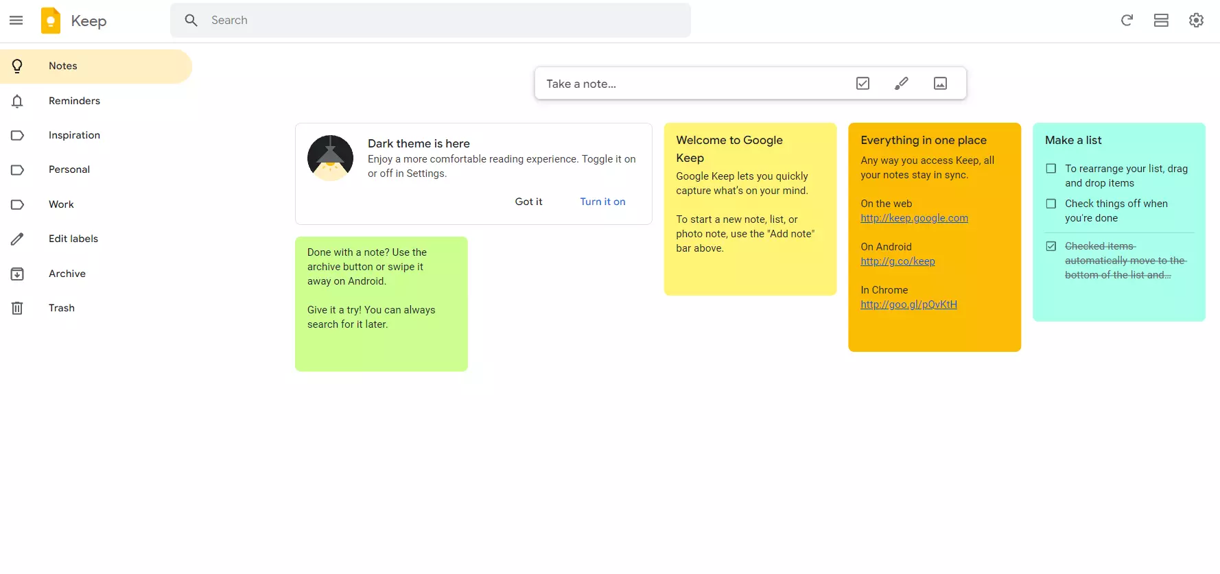 Google Keep Daily Checklist Tool