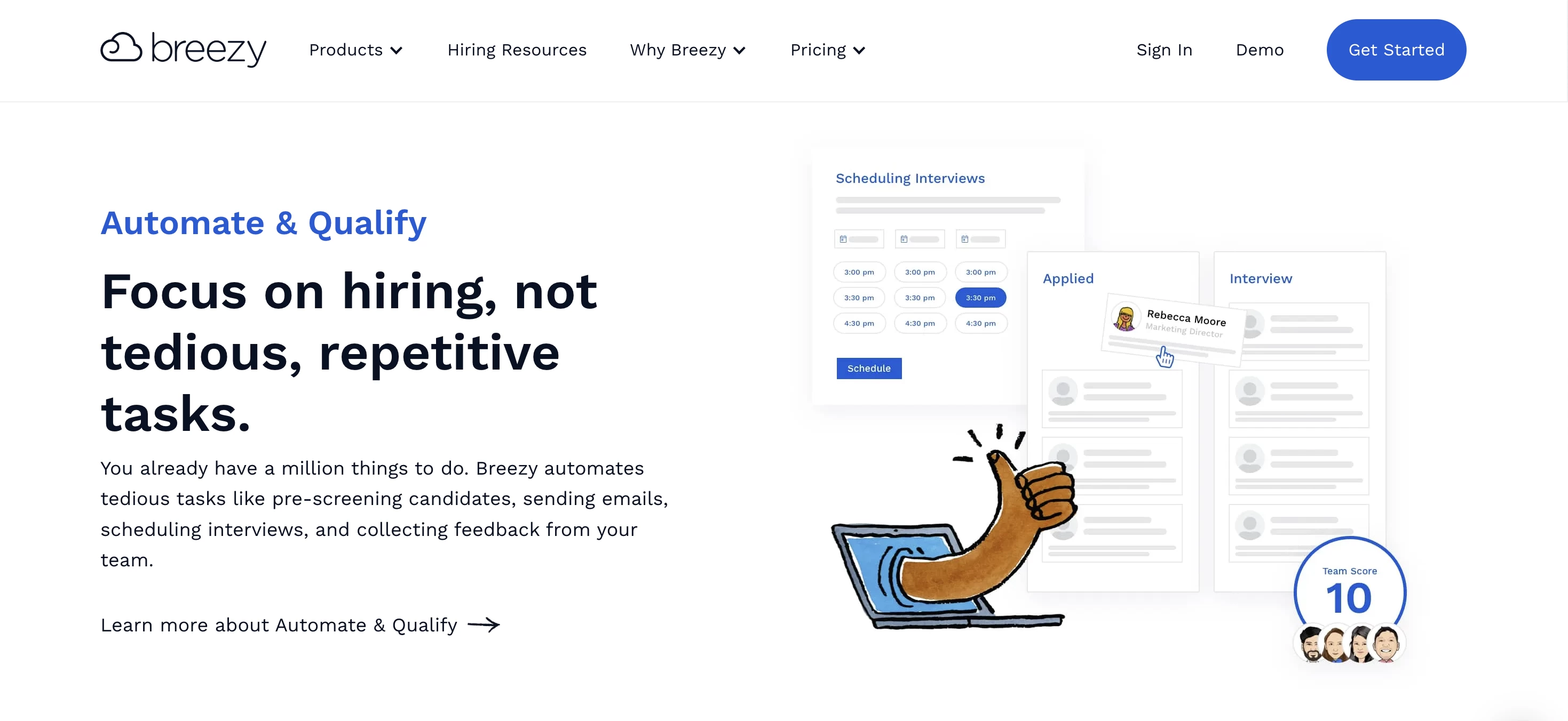 Breezy HR Applicant Tracking System