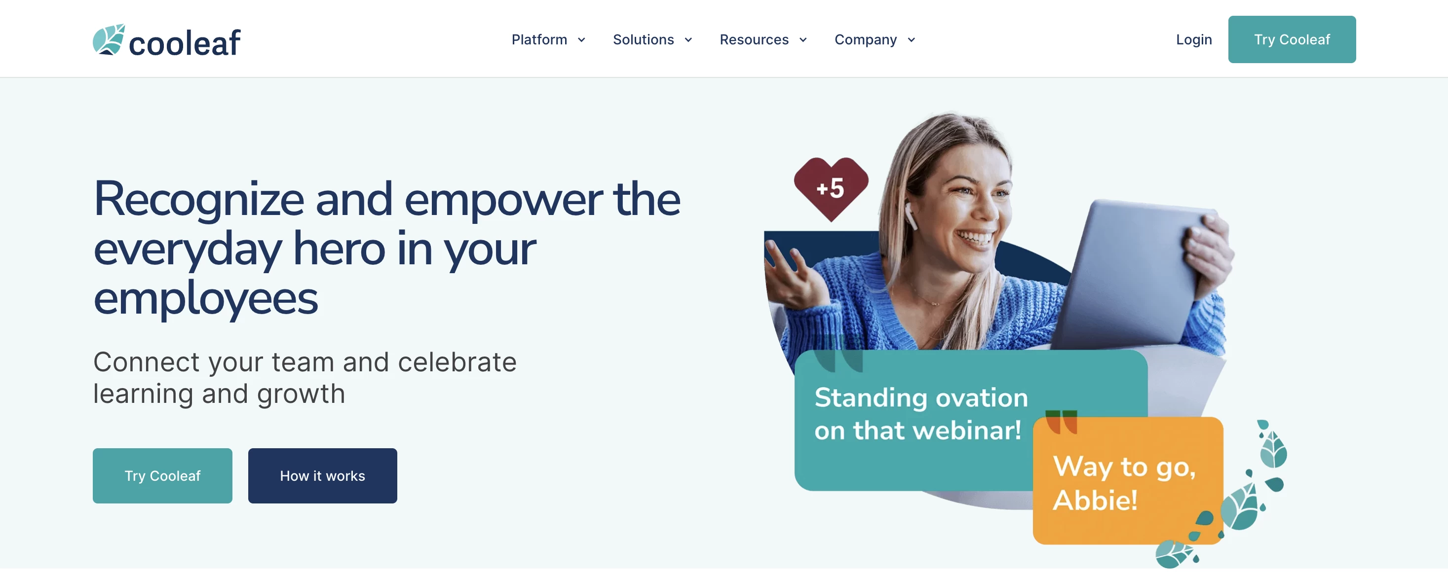Cooleaf Employee Recognition Platform