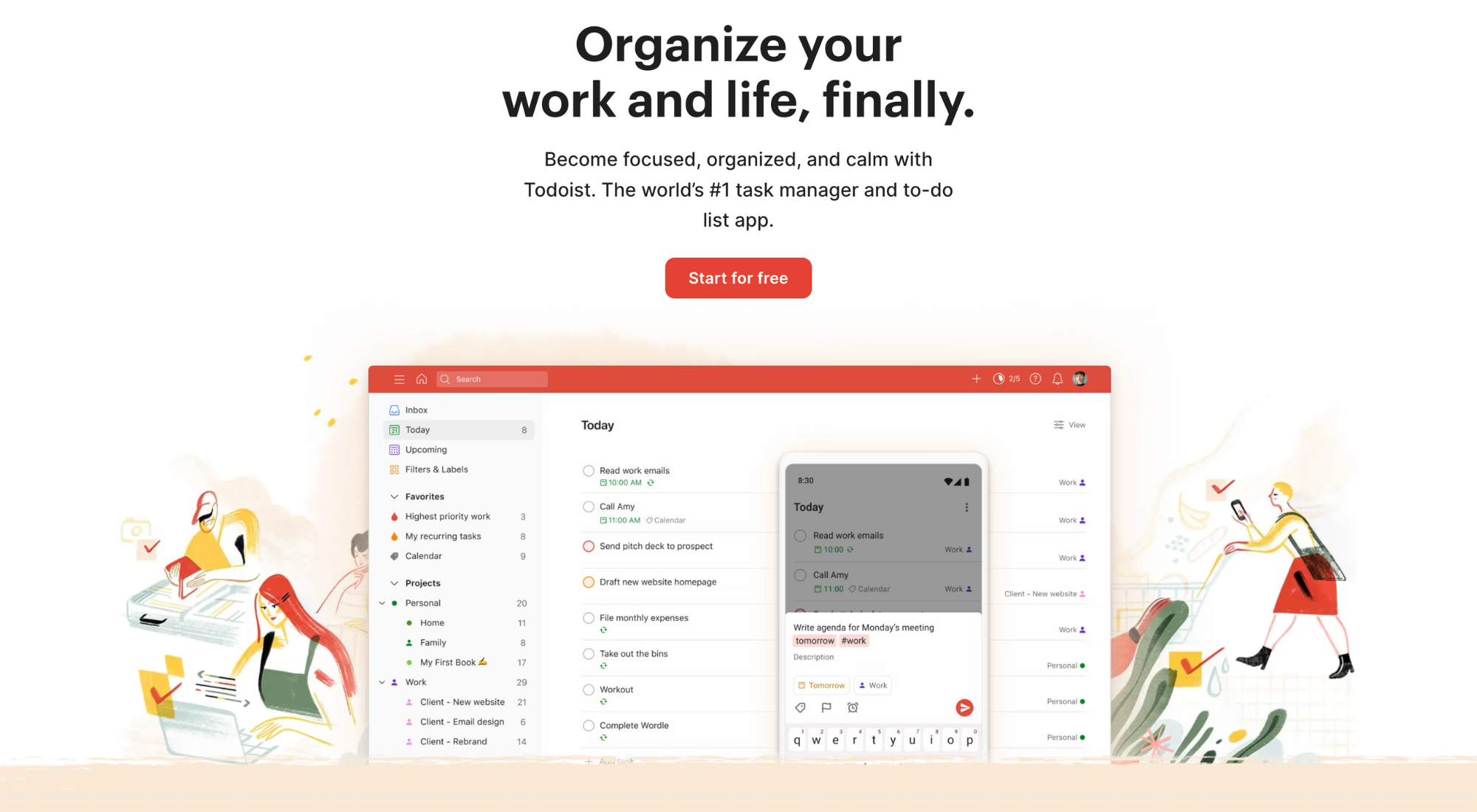 Todoist Daily Planner App