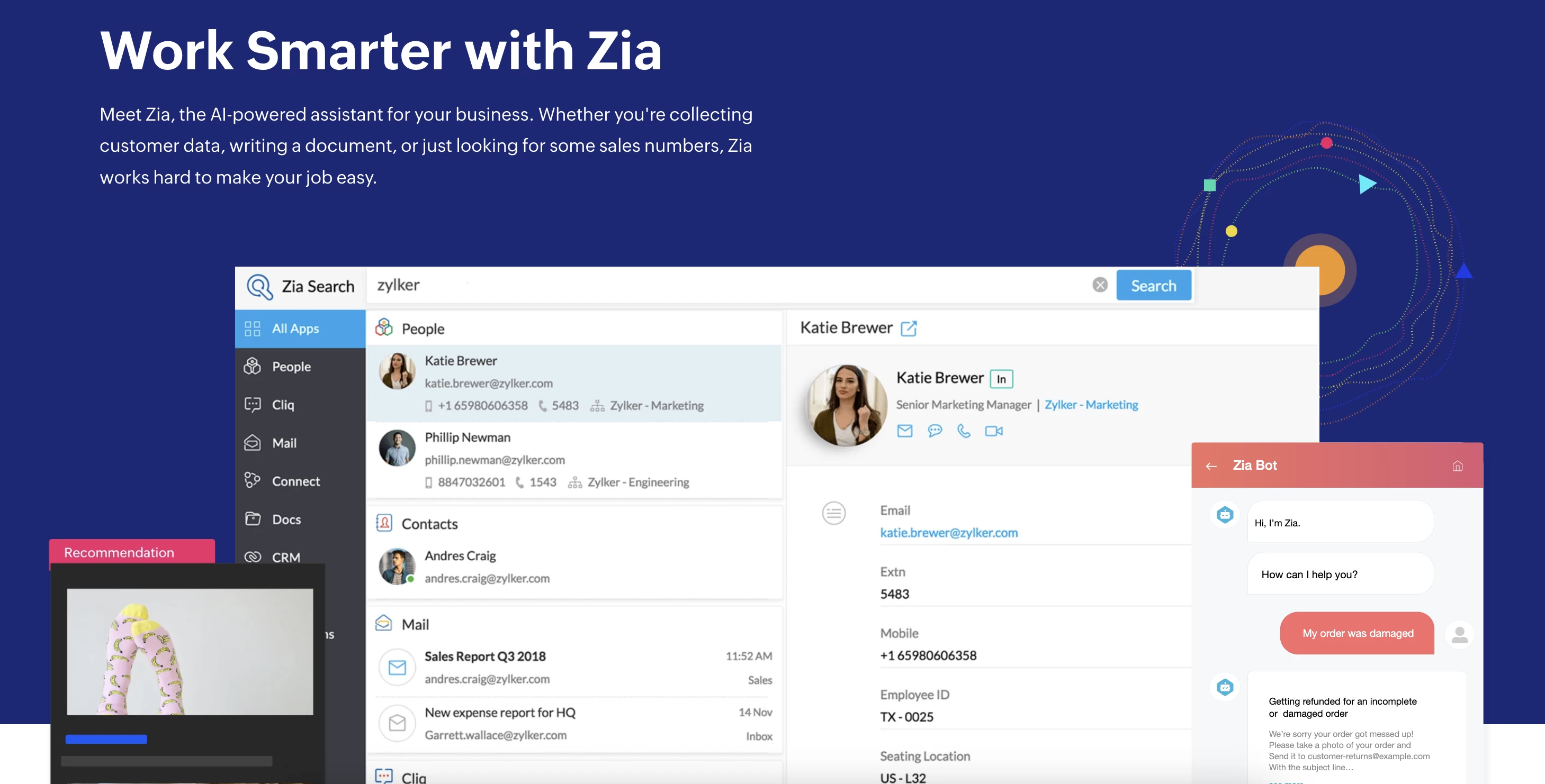 Zoho AI Powered Tool