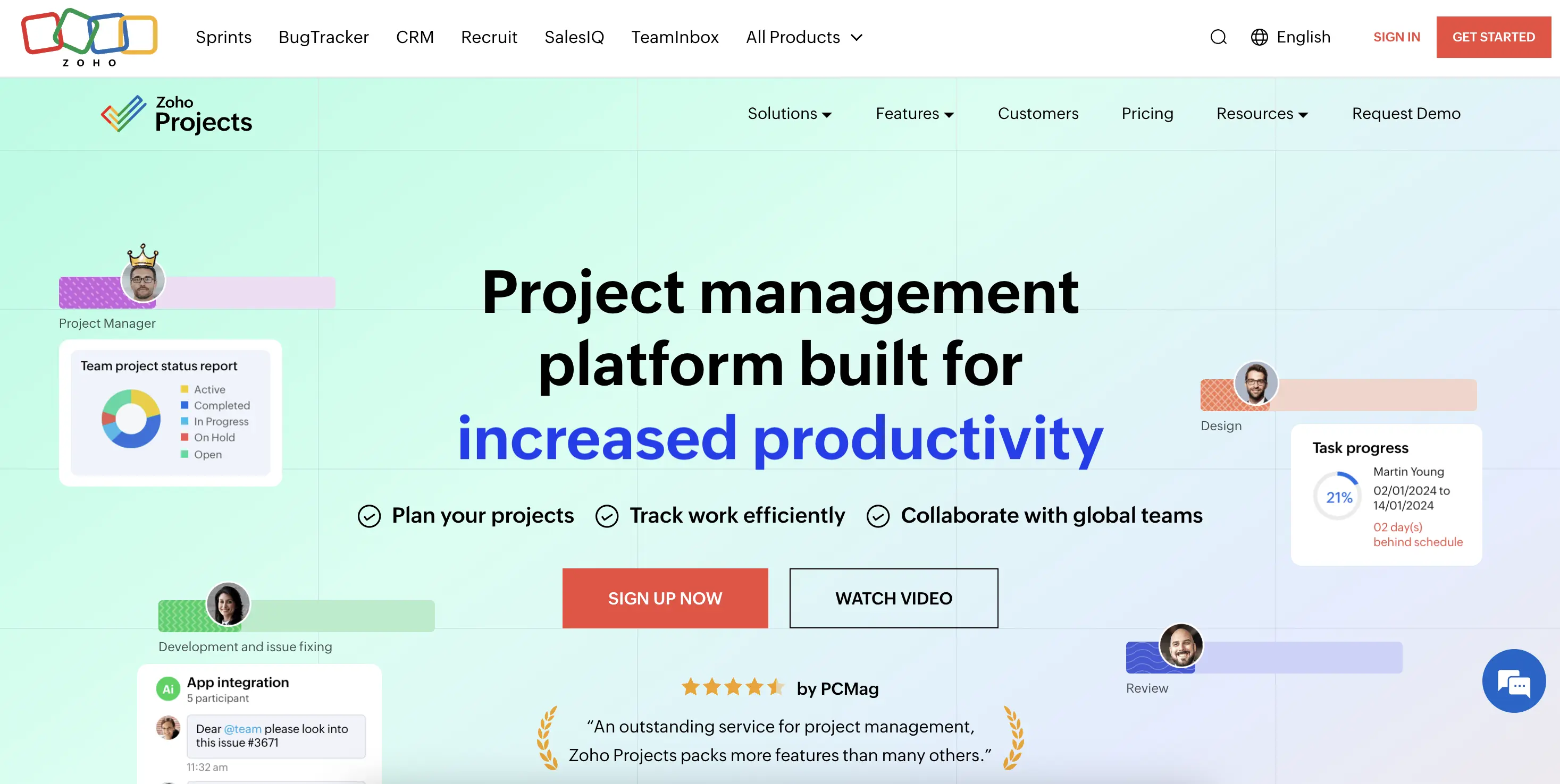 Zoho Projects Milestone Task List