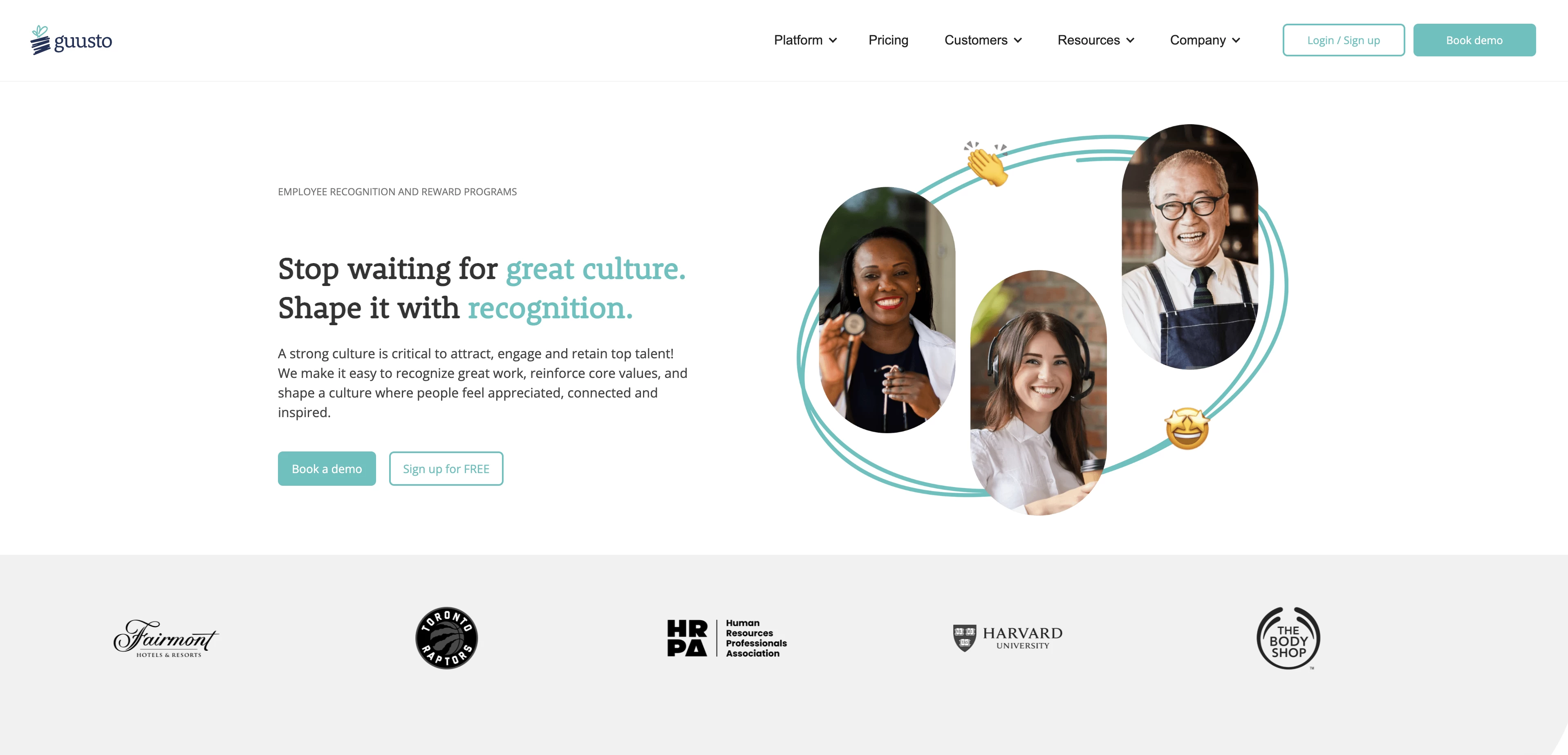 Guusto Employee Recognition Platform